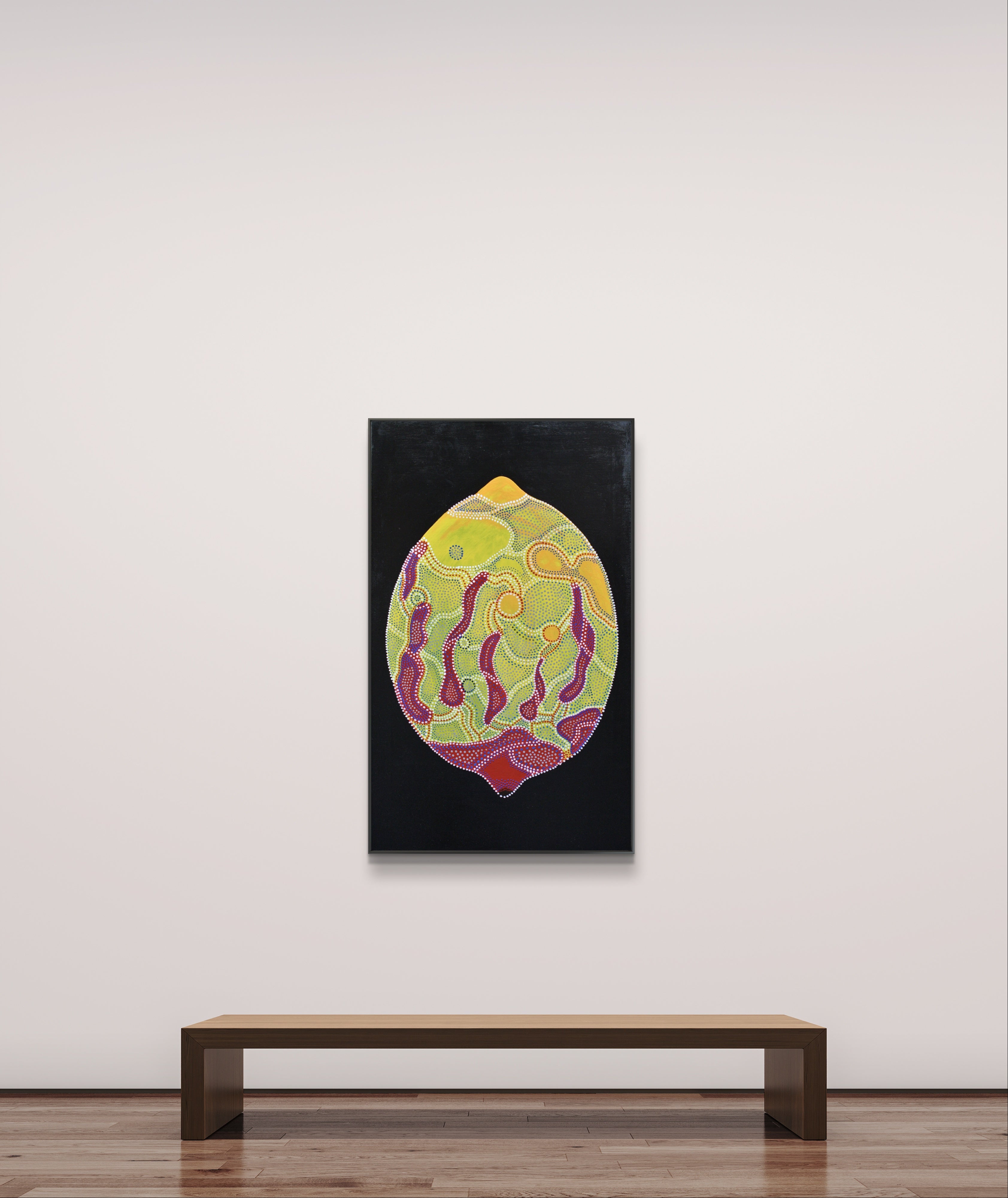 Original Painting: Lemon On Black