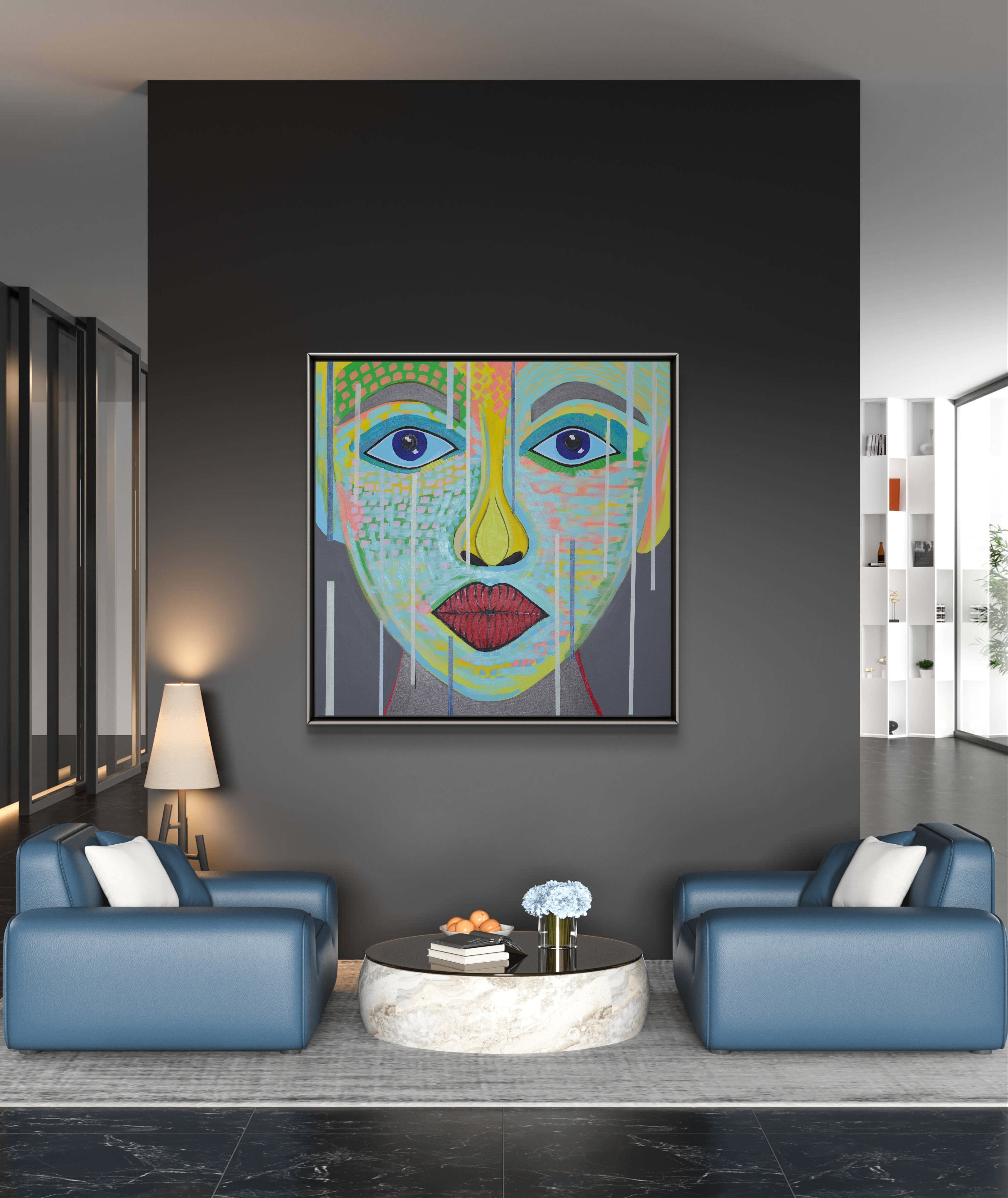 Original Painting: Aqualuna