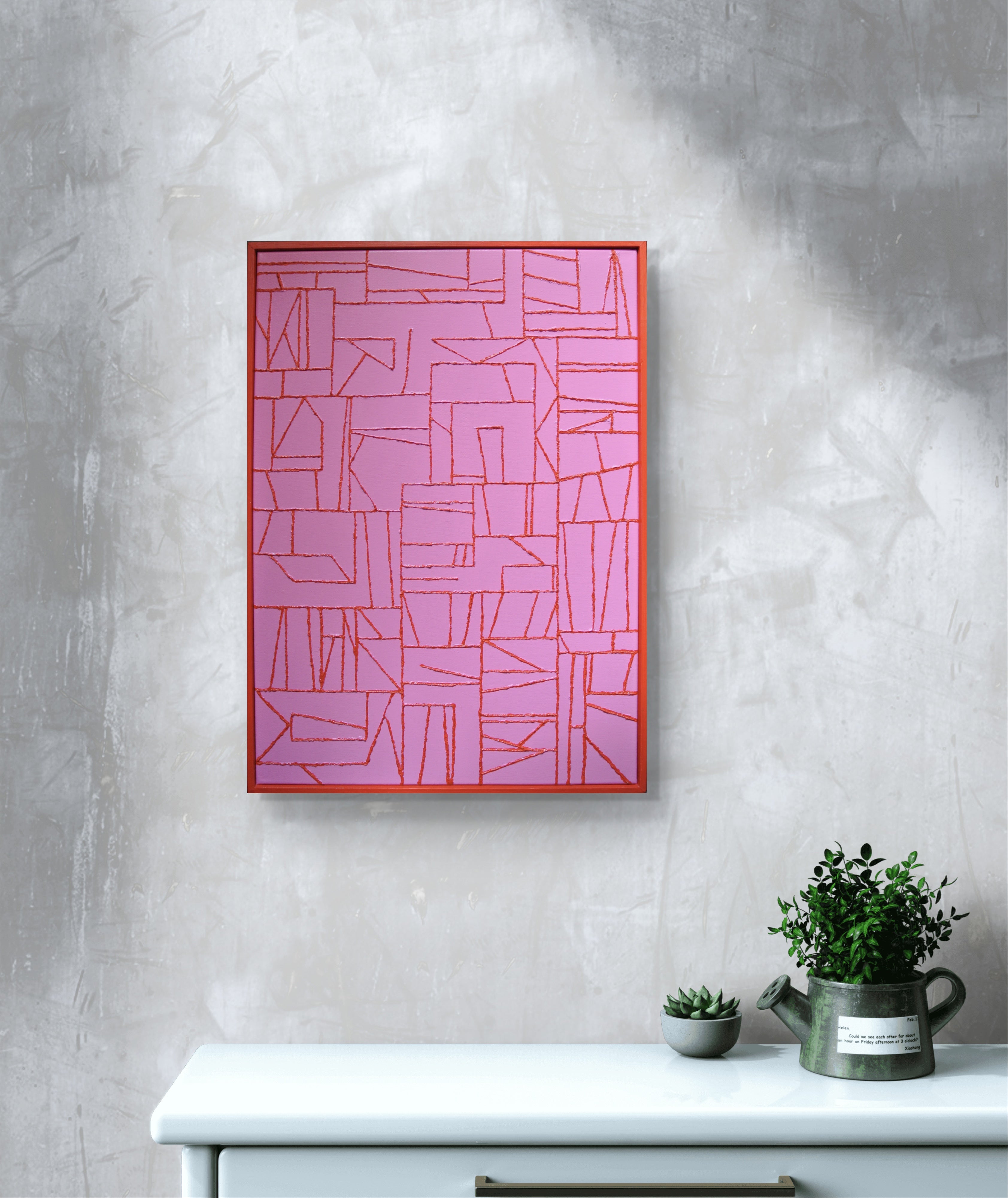 Original Painting: Den Røde Tråd