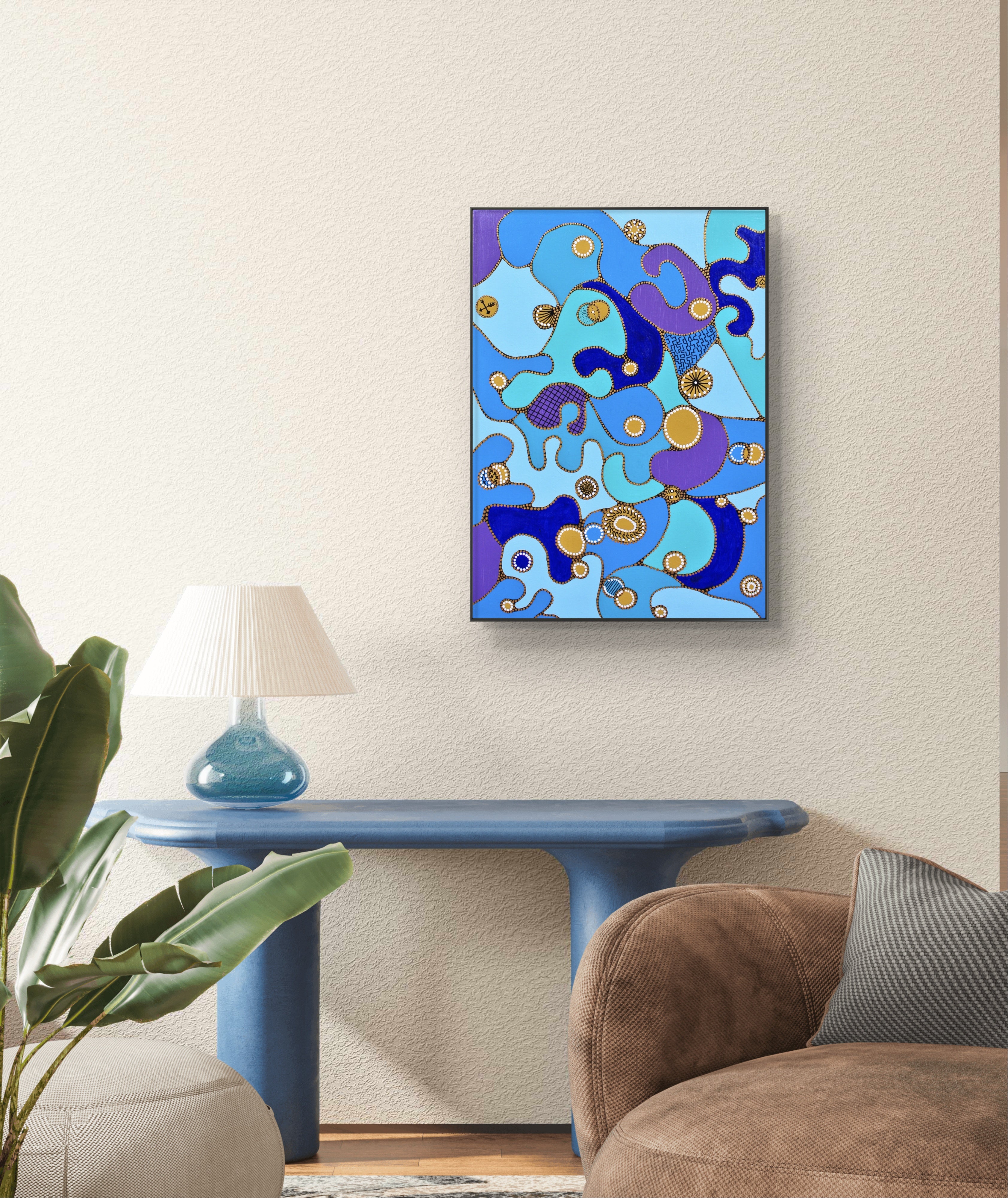 Original Painting: Rounds And Curves