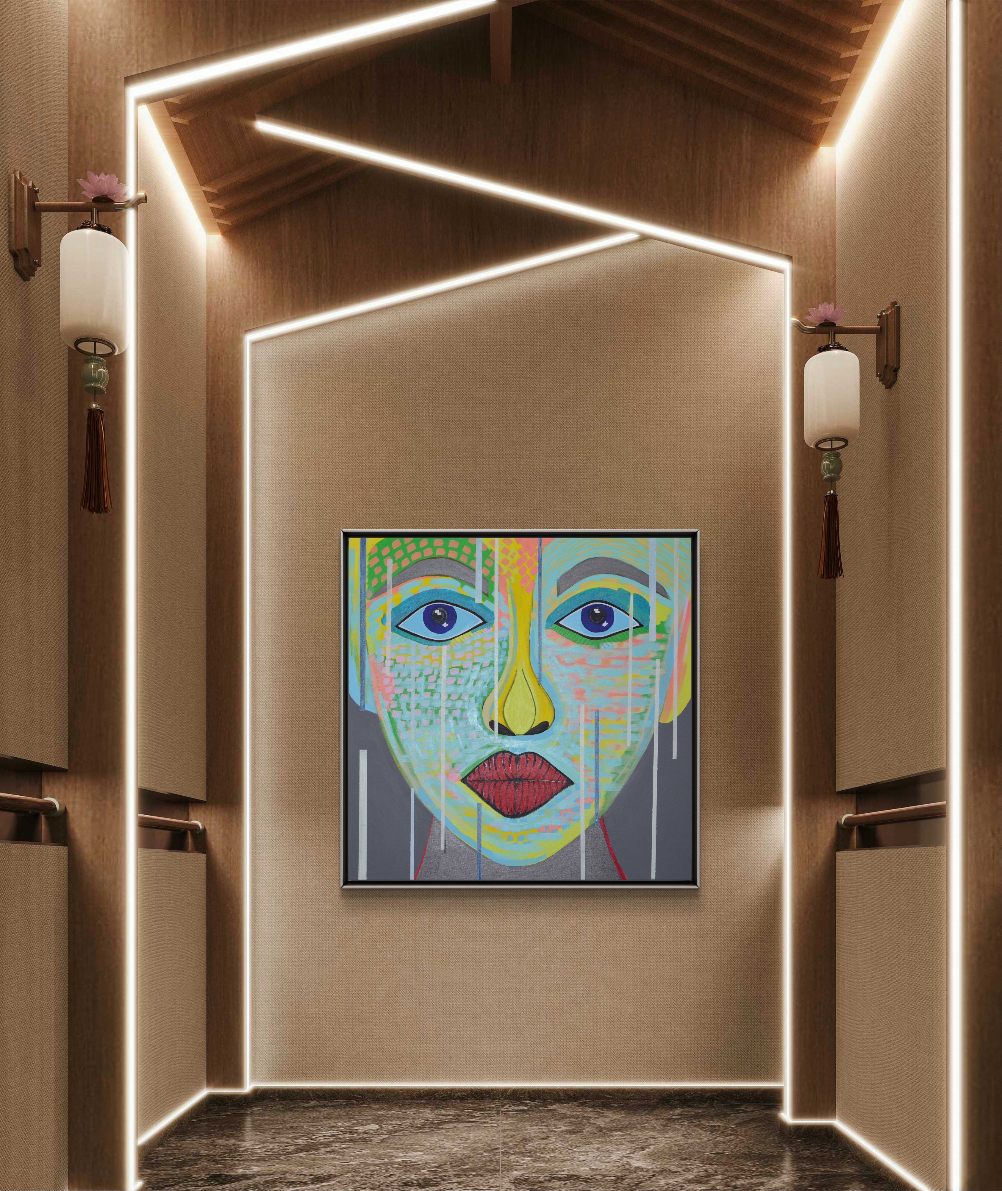 Original Painting: Aqualuna