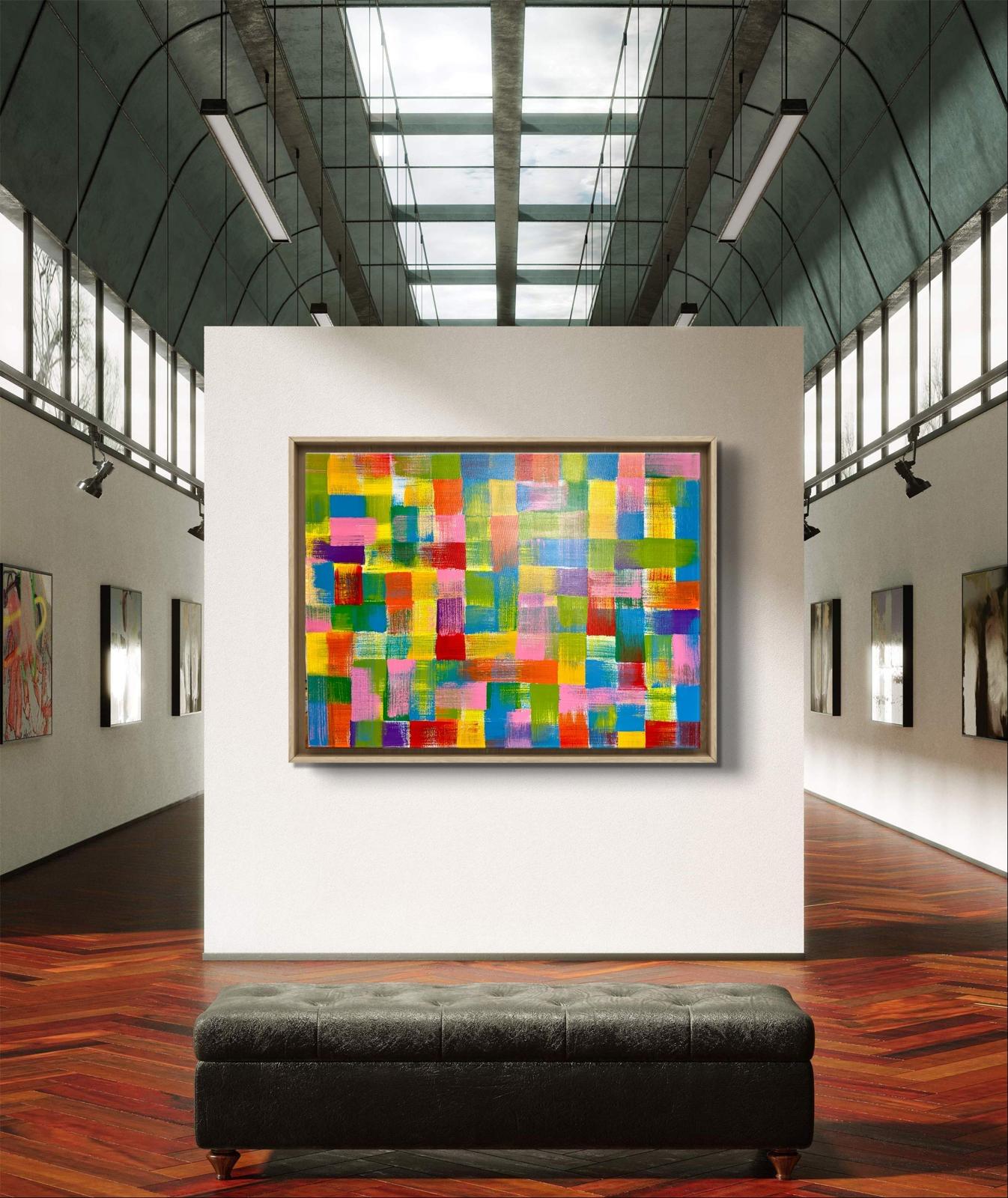 Multicolor Squares, painting by Bo Blixen