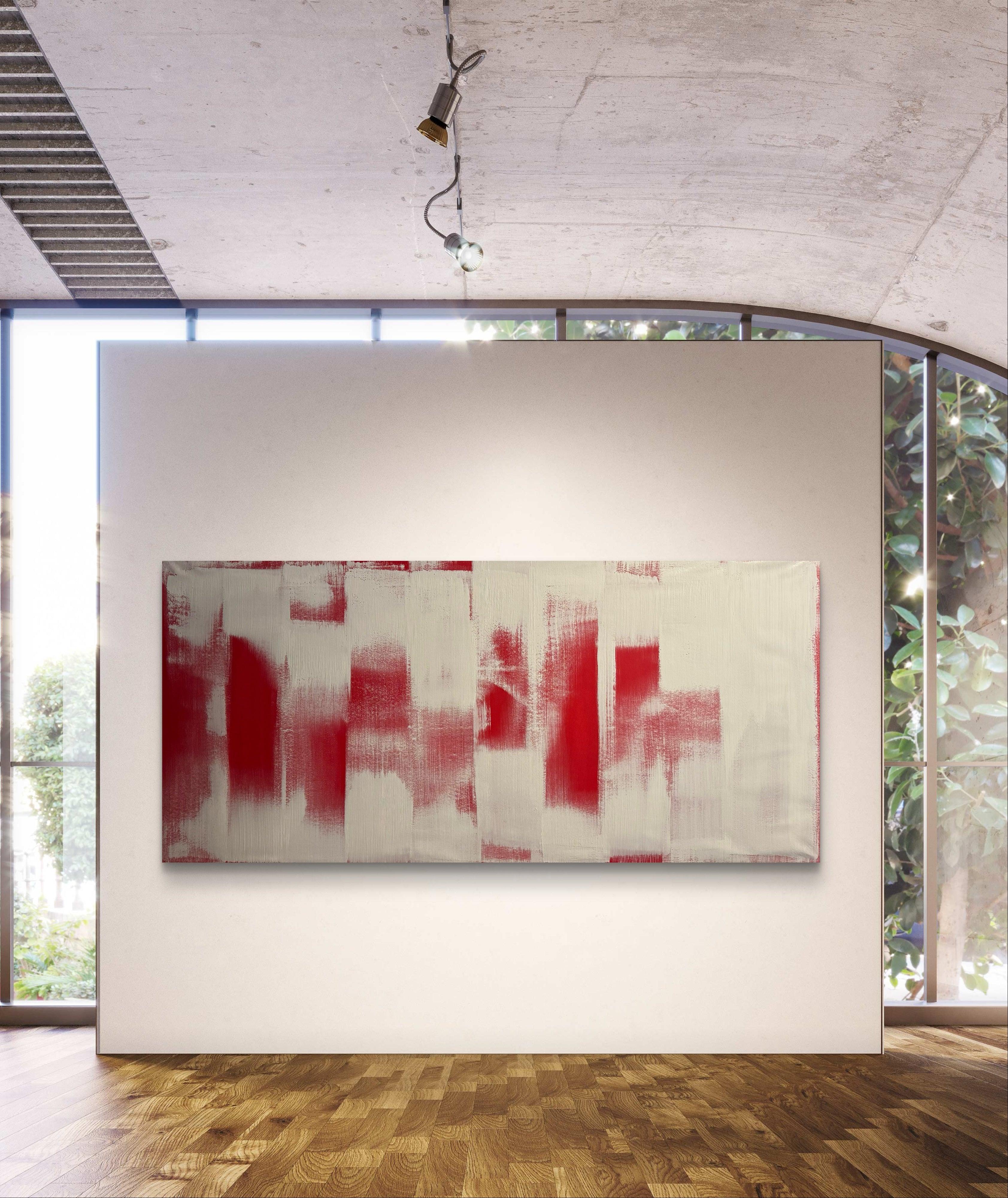 Red & White, painting by Bo Blixen